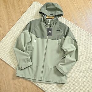 Helly Hansen Olive and Sage Hooded Jacket